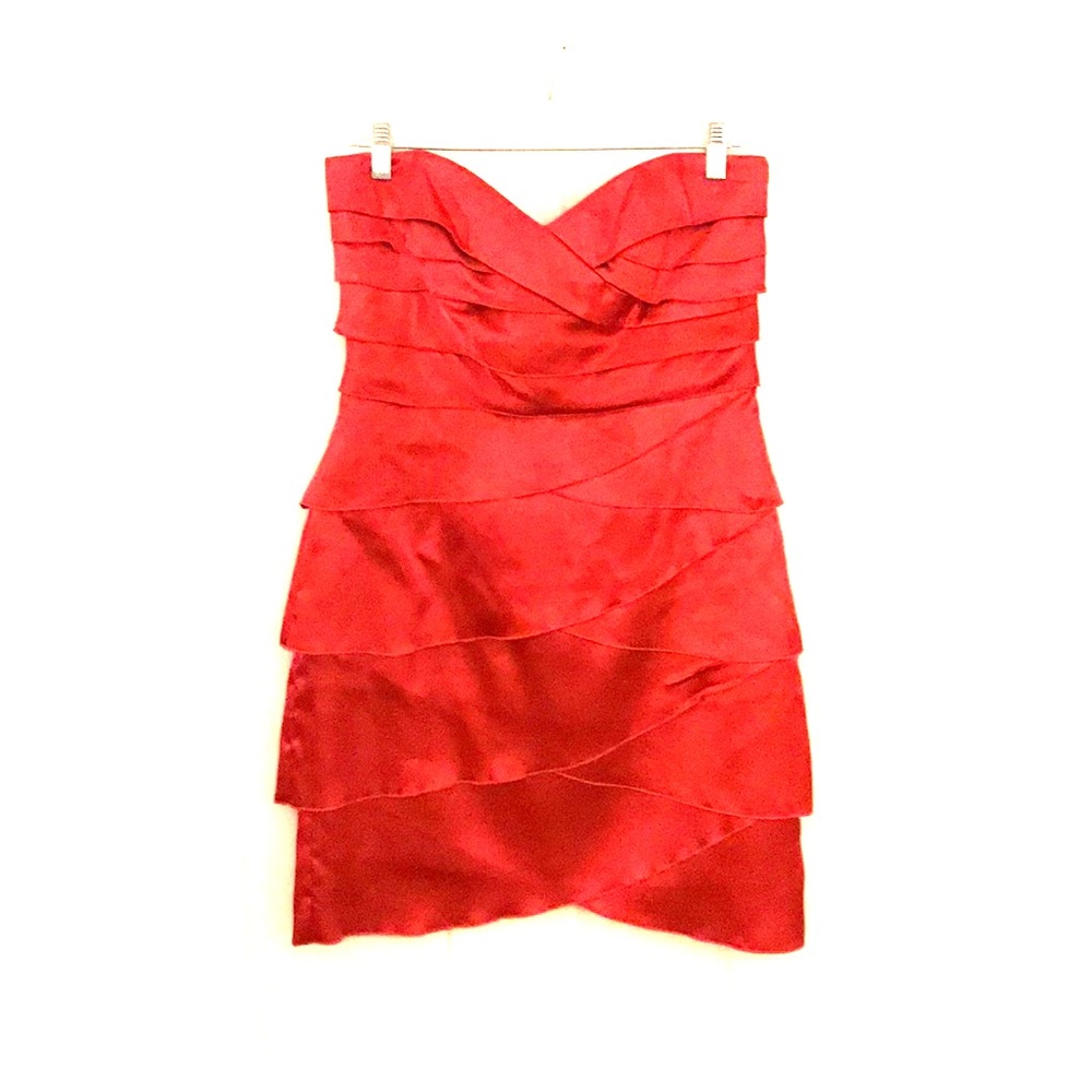 Laundry Strapless Red Party Dress